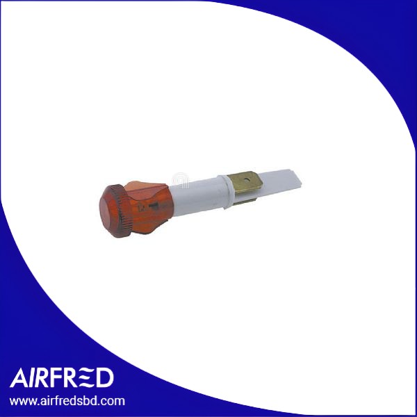 Indicador luminoso rojo redondo para pequeños electrodomésticos