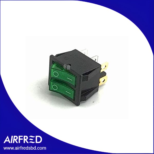 Interruptor doble luminoso para pequeños electrodomesticos