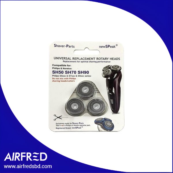 Conjunto de tres cabezales de recambio para afeitadora eléctrica 00998307