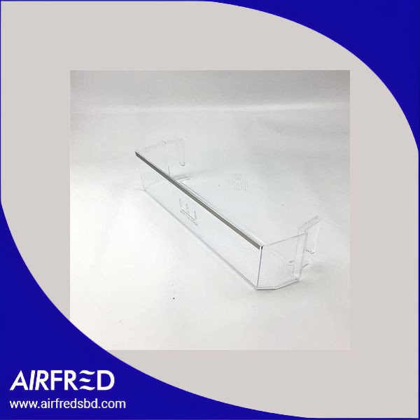 Estante de puerta para nevera, repuesto de almacenamiento frontal.