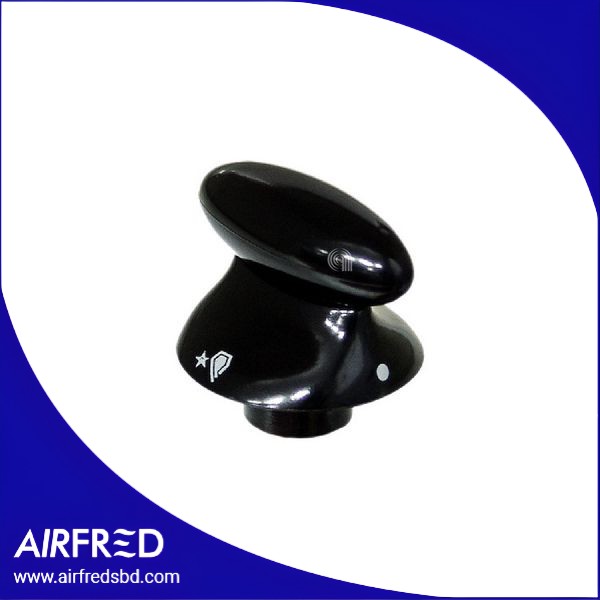 Manopola de control negra para hornos y cocinas, repuesto original Country Nera Trend