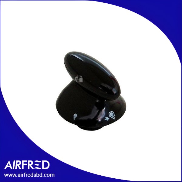 Manopla COUNTRY negra Pulsar 1330042465 para horno/placa