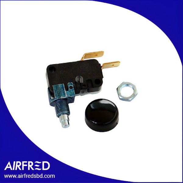 Microinterruptor con pulsante para placa de cocción