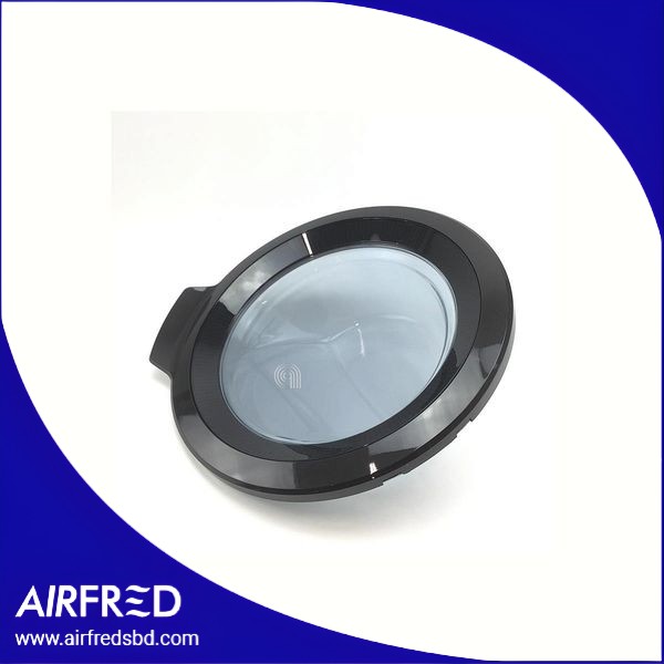 Puerta completa repuesto lavadora, color negro/gris