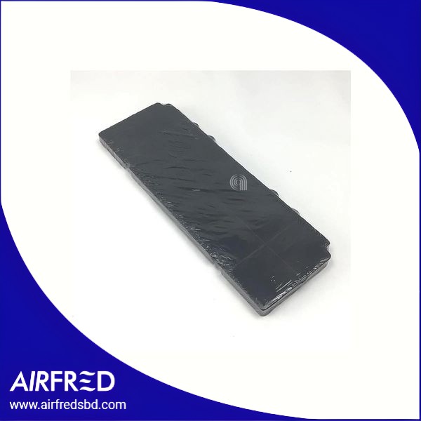 Filtro de carbón rectangular 418x142 para campana extractora, SKU 140211403013