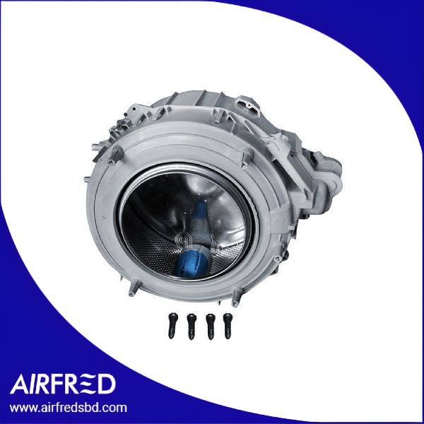 Conjunto de vasca soldada para lavadora de carga frontal, repuesto.