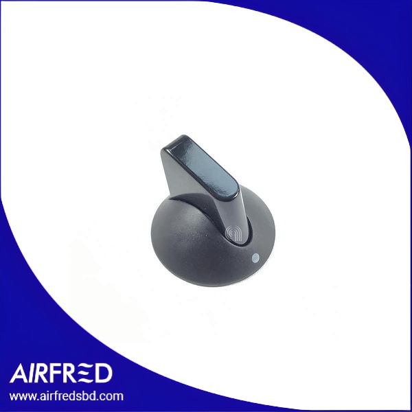 Manopola de control negro para cocina