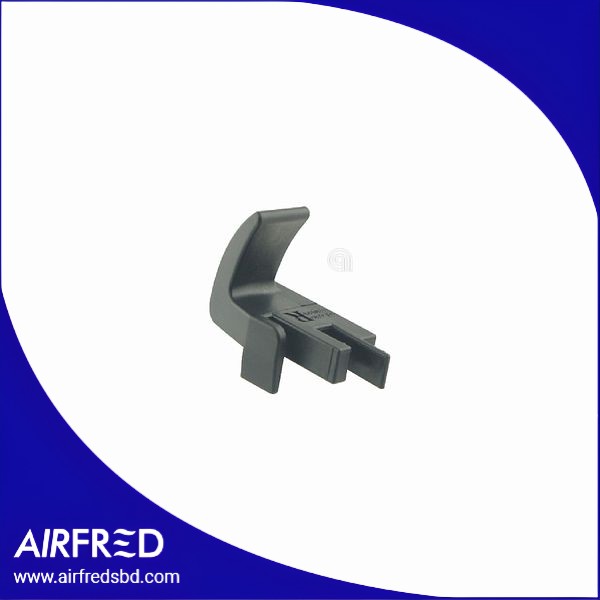 Soporte inferior para puerta de vidrio de horno.