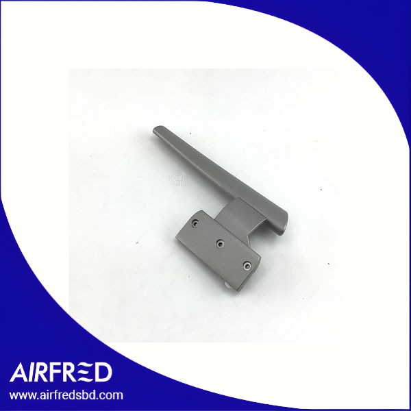 Manija de puerta para frigorífico sin marca, acabado gris RAL9007