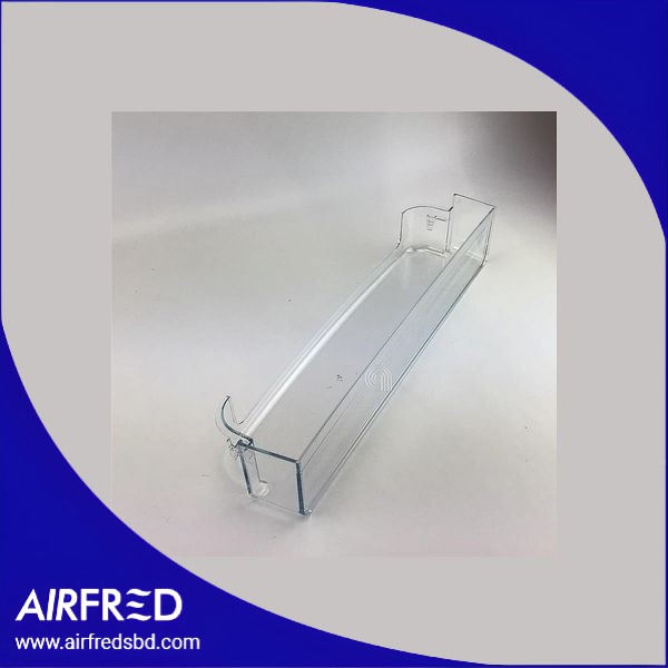 Portabotellas transparente para puerta de frigorífico