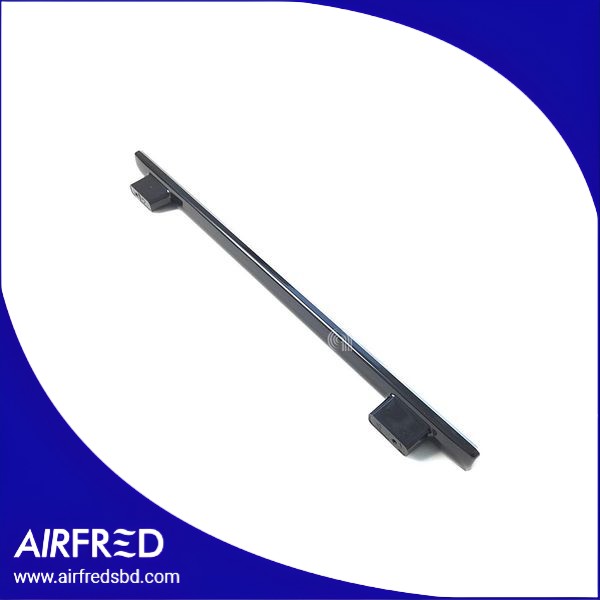 Manija de puerta para horno, color negro.