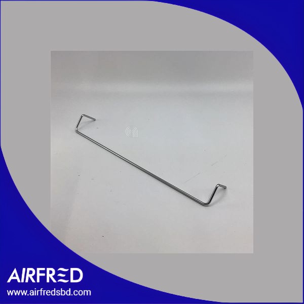 Pieza de soporte de estante para frigorífico.