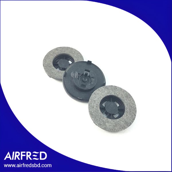 Conjunto de 3 discos de fieltro para pulidora, color gris, SKU 50030911007