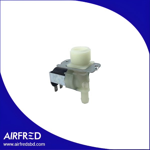 Válvula solenoide 1 vía para lavadora, 12 mm