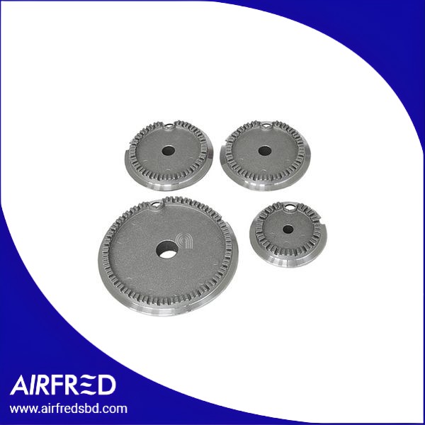 Kit corona de quemador para cocina, dimensiones 56/72/102 mm, orificio para termopar, 50287425008