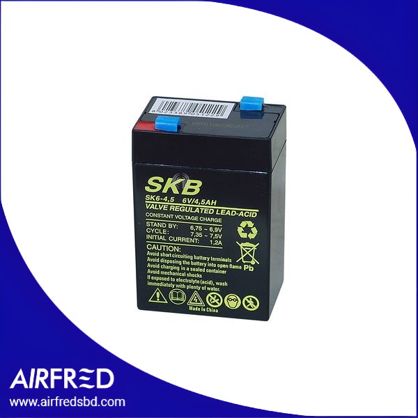 Batería recargable de plomo-ácido 6V 4,5Ah con bornes Faston