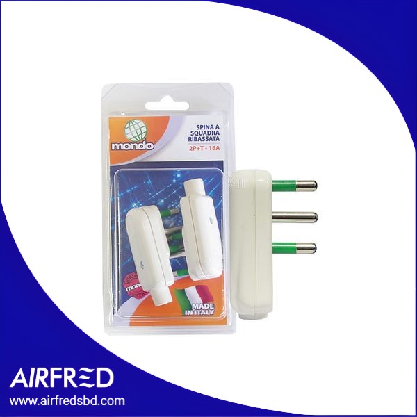 Conector eléctrico 2P+T 16A color blanco
