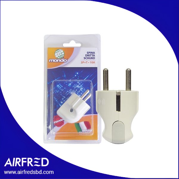 Spina directa Schuko 2P+T 16A, blanco. SKU 55301174