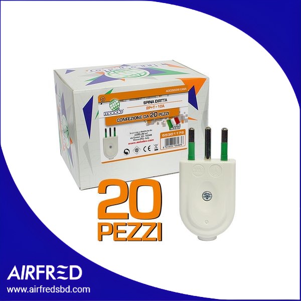 SKU 55301176: espigas rectas 2P+T 10A 20 unid