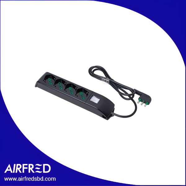 Multipresa negra 4 tomas 2P+T 16A 55301190