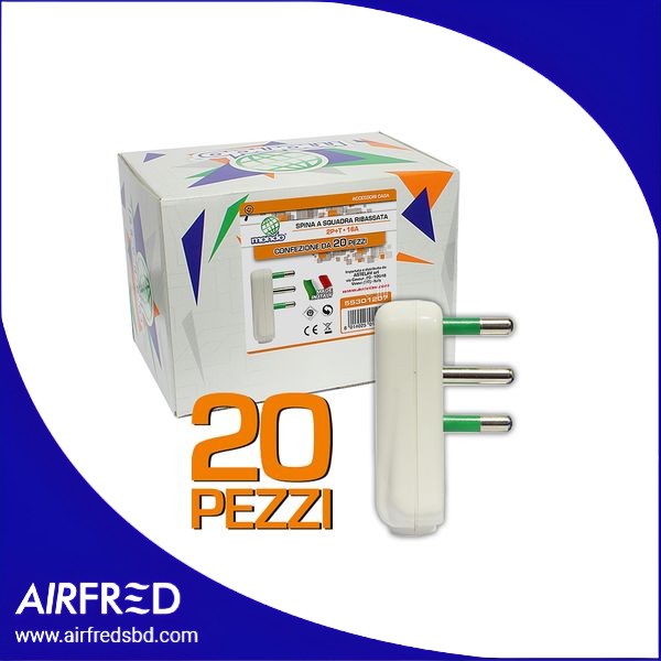 Espiga 2P+T 16A, set de 20 piezas, SKU 55301207