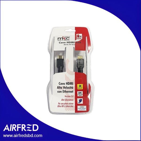 Cable HDMI de alta velocidad con Ethernet 2 m, adaptable