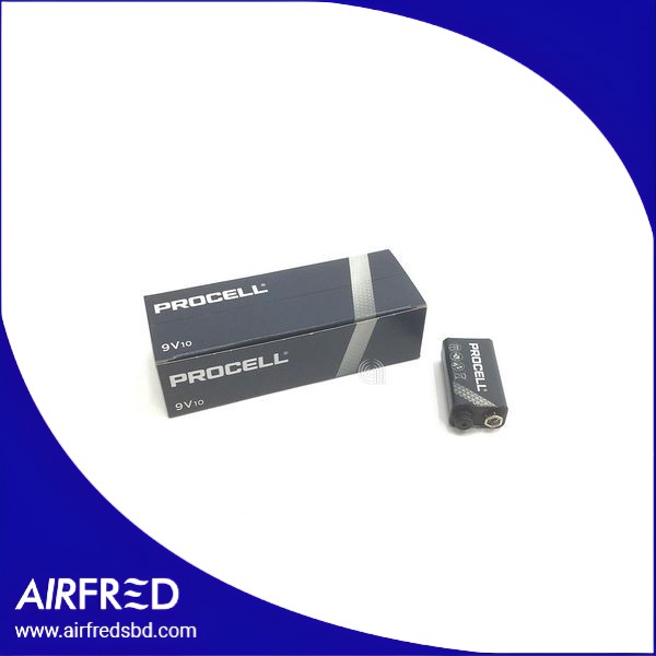 Pila alcalina 9V industrial, pack de 10 - SKU 55302005