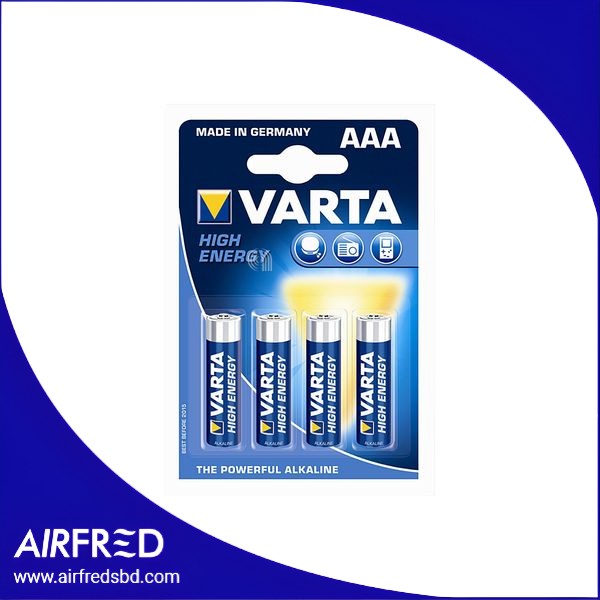 Pack de 4 pilas AAA alcalinas de alto rendimiento