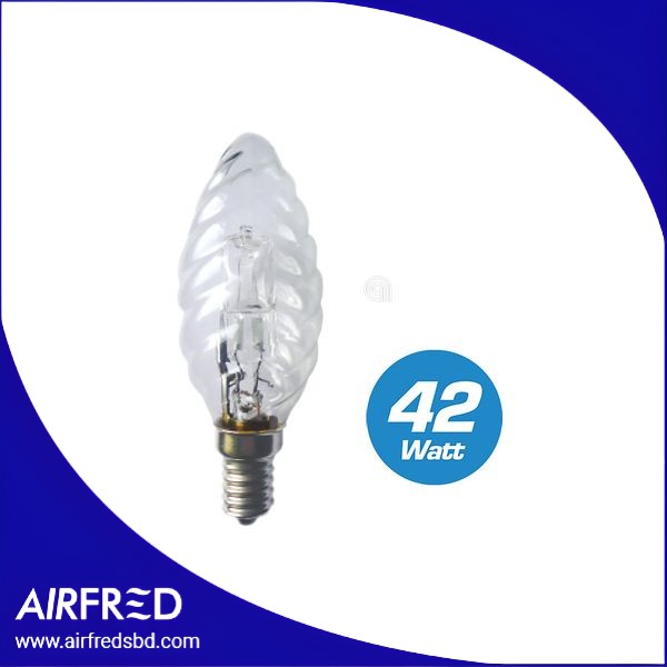 Lámpara halógena tortiglione E14 42W SKU 55304142