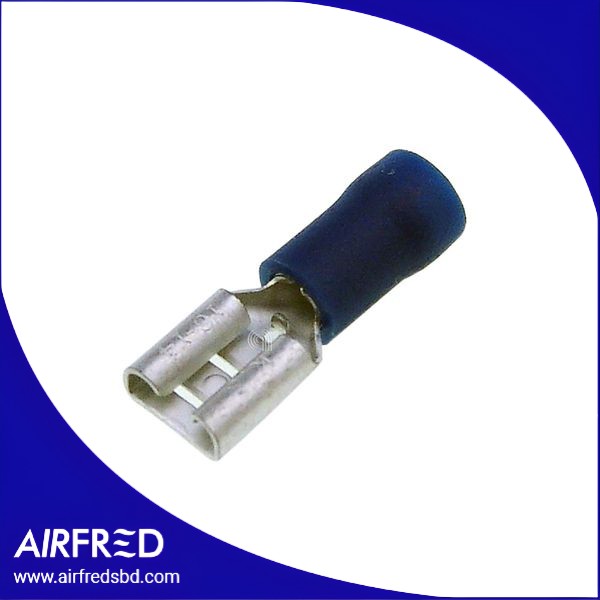 Terminales FASTON hembra preaislados 6,3 mm, azul, 20 uds, SKU 55306023