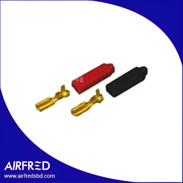 Conjunto de terminales FASTON hembra 2,8 mm con tapas negras y rojas (SKU 55306031)