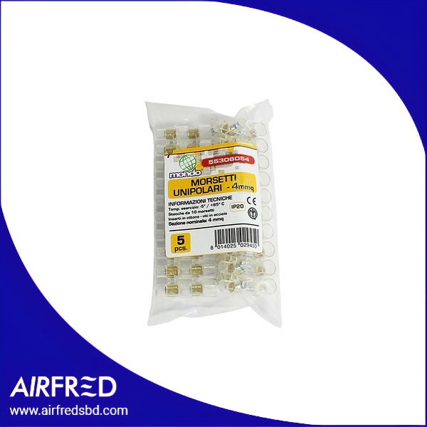 Morsetti unipolari, policarbonato transparente, 4 mm², 55306054