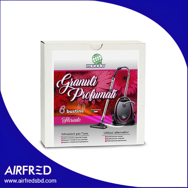 Granulos perfumados para aspiradora, envase con 6 sobres