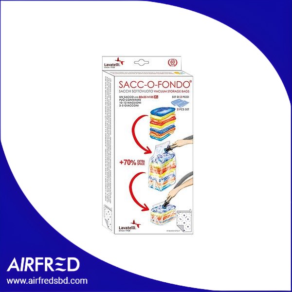 Conjunto de 2 bolsas al vacío Maxi 80x90x37