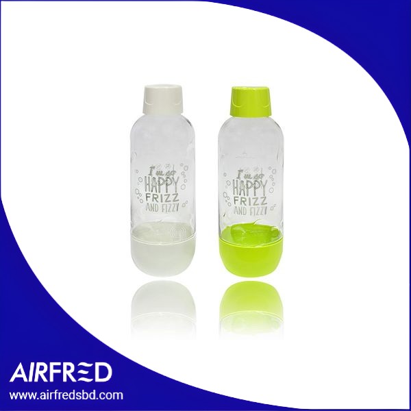 Conjunto de 2 botellas de PET para gasificador, 1 L