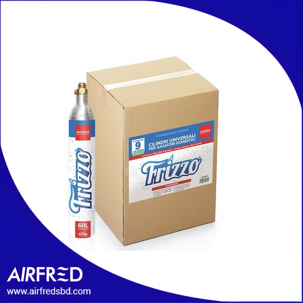 Caja de 9 bombonas CO2 de 425 g para gasificadores domésticos