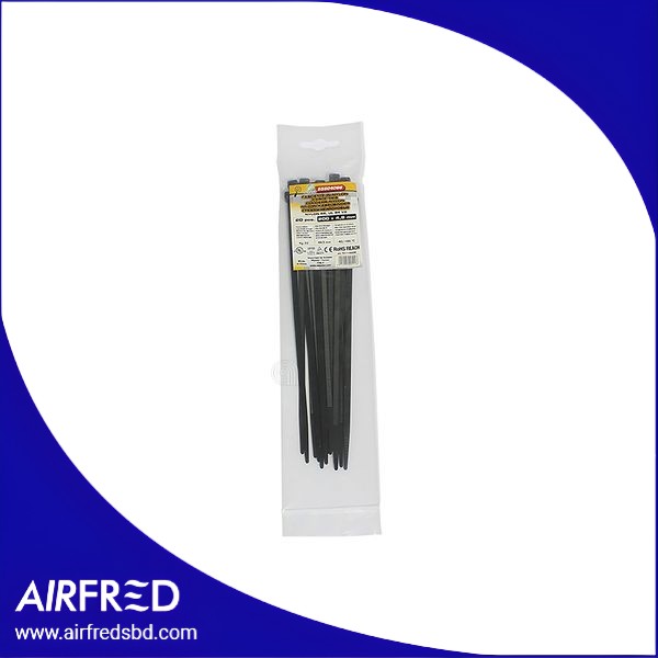 Brida de nylon negra 200x4,8 mm