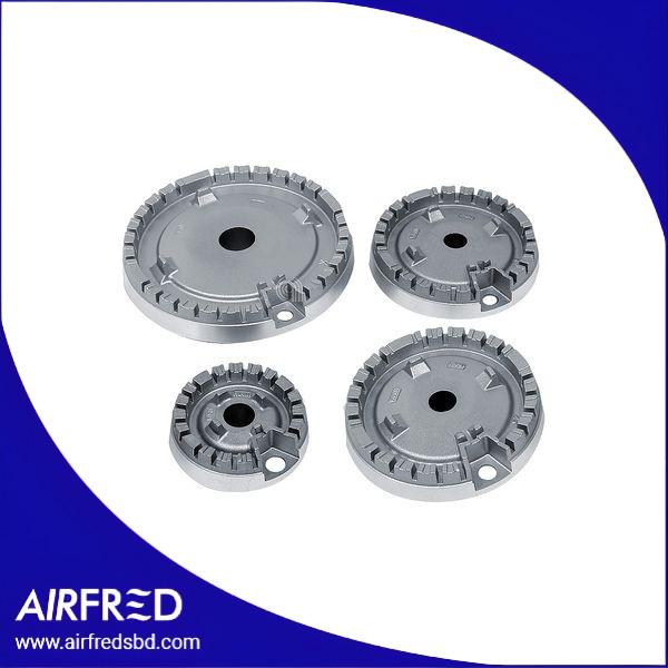 Conjunto de 4 quemadores en aluminio para cocinas y placas