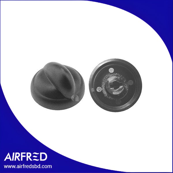 Conjunto de 5 perillas de cocina negras Ø40 mm