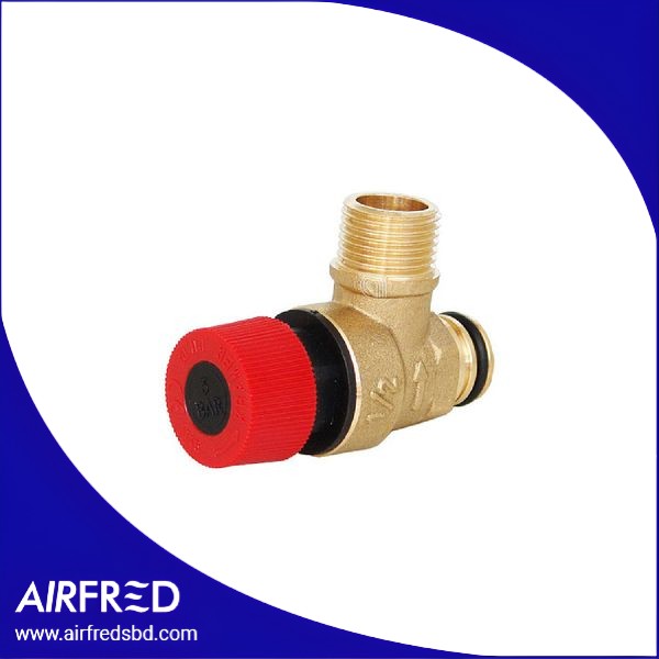 Válvula de seguridad para caldera con rosca macho