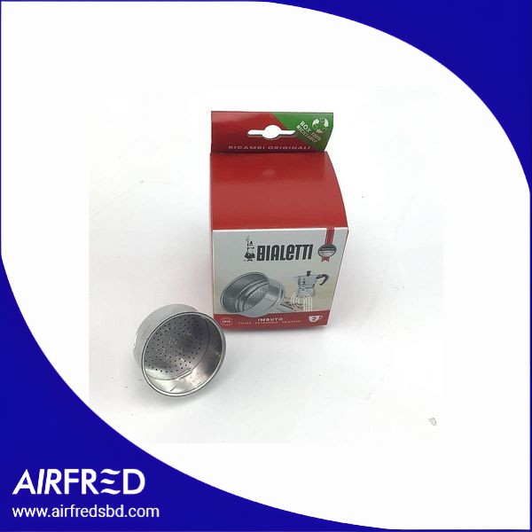 Embudo de filtración para moka de dos tazas.