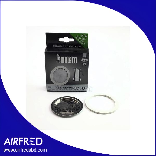 Junta y placa para cafetera moka 4 tazas