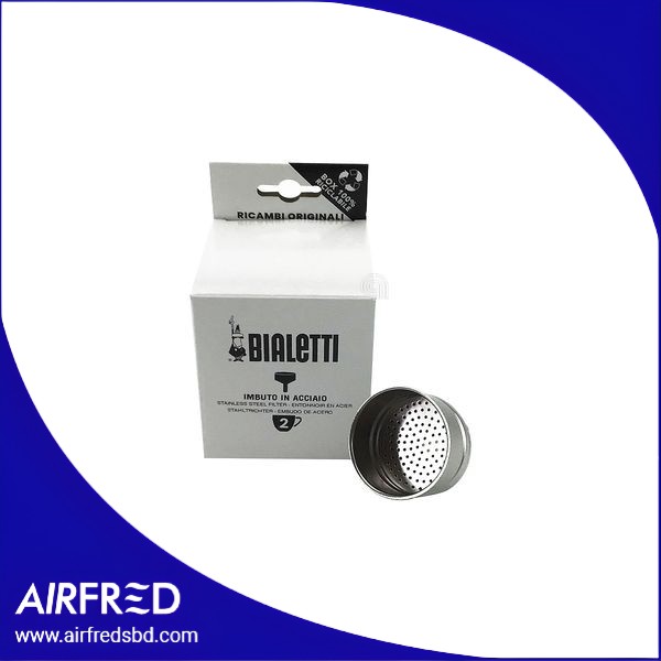 Embudo para cafetera 2 tazas, repuesto original, sin marca.