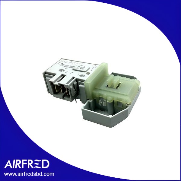 Cerradura de puerta para lavadora, repuesto original para cierre seguro.