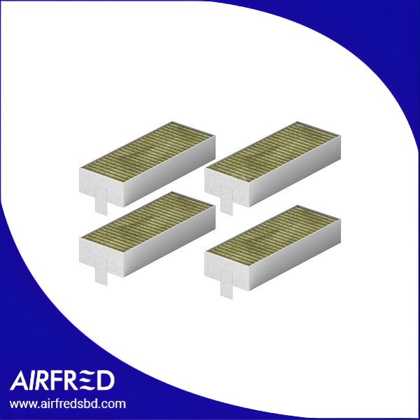 Filtro de carbón rectangular para campana extractora