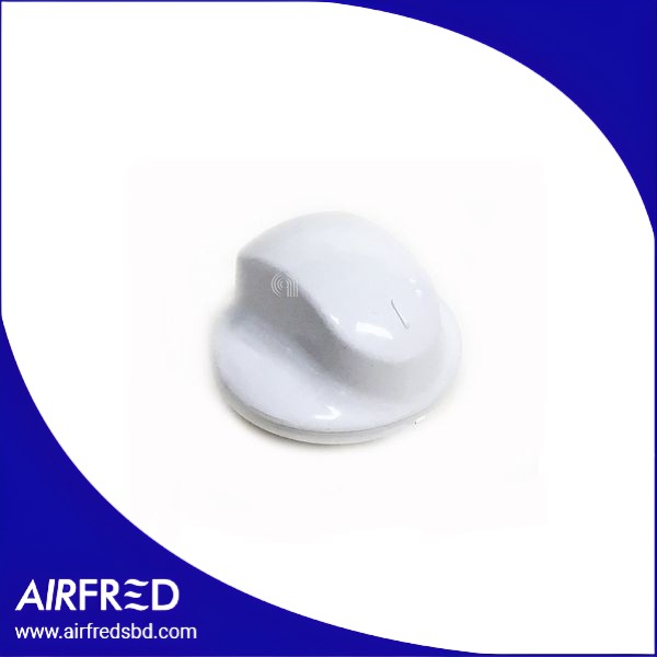 Manopola blanca de repuesto para controles de electrodomésticos.