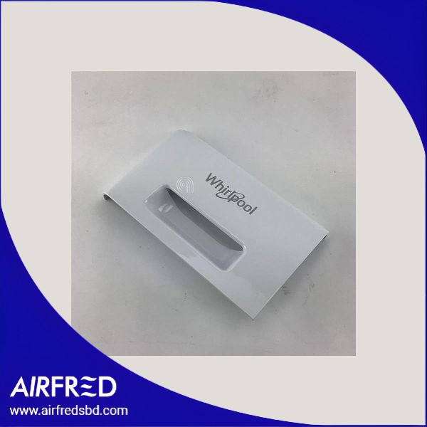 Manilla de cajón para lavadora, repuesto original.