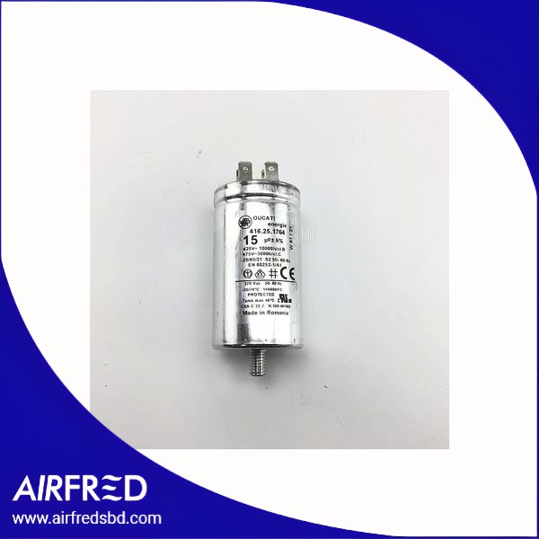 Capacitor metálico 15 µF para secadora CAN41043444