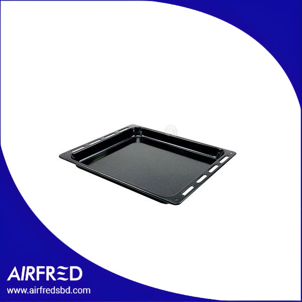 Bandeja de hornear esmaltada para hornear, forma rectangular.