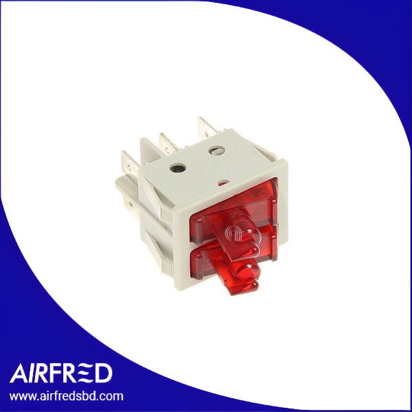 Interruptor doble para lámpara, 250V, gris